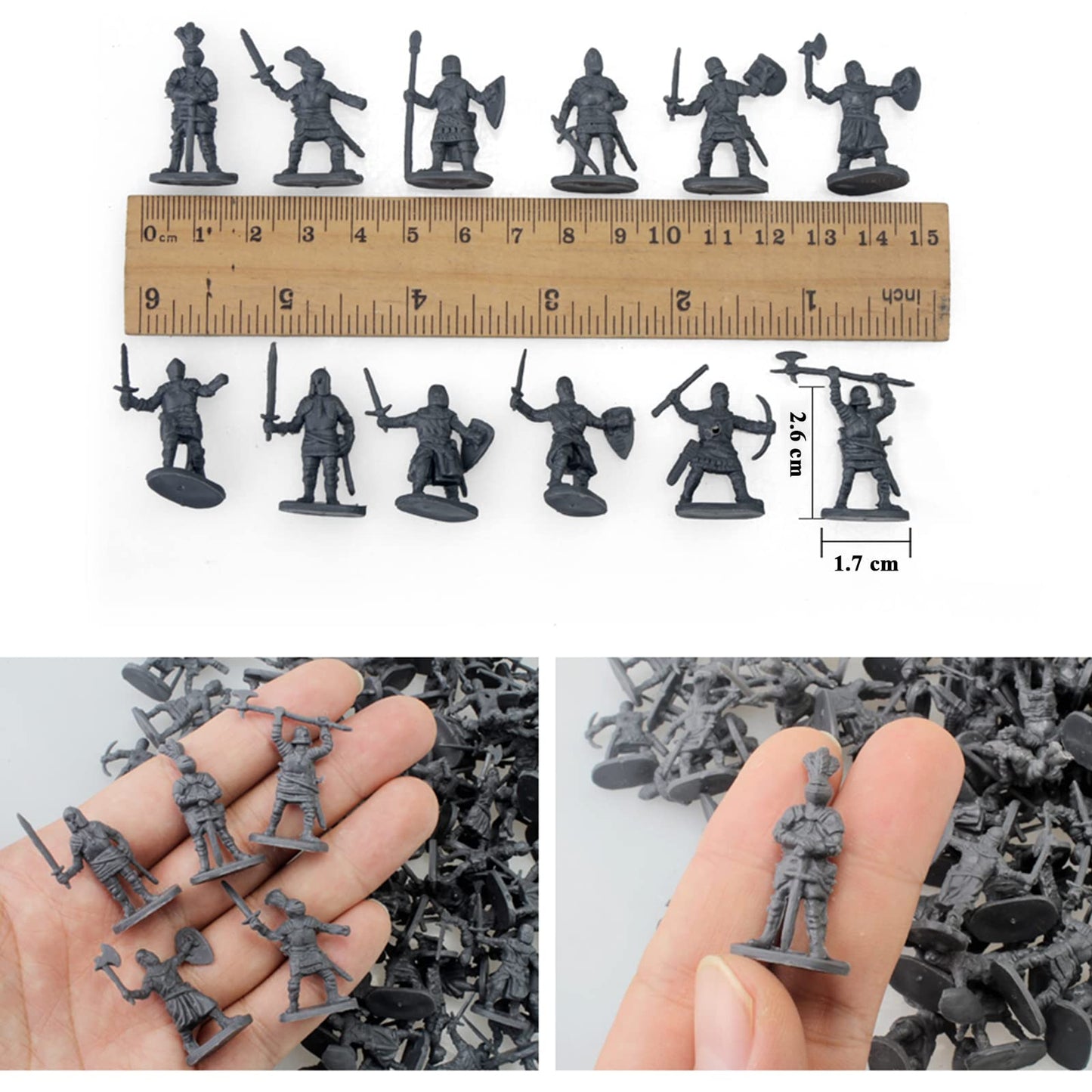OTONOPI Medieval Knight Toy Soldiers 250pcs Castle Playset
