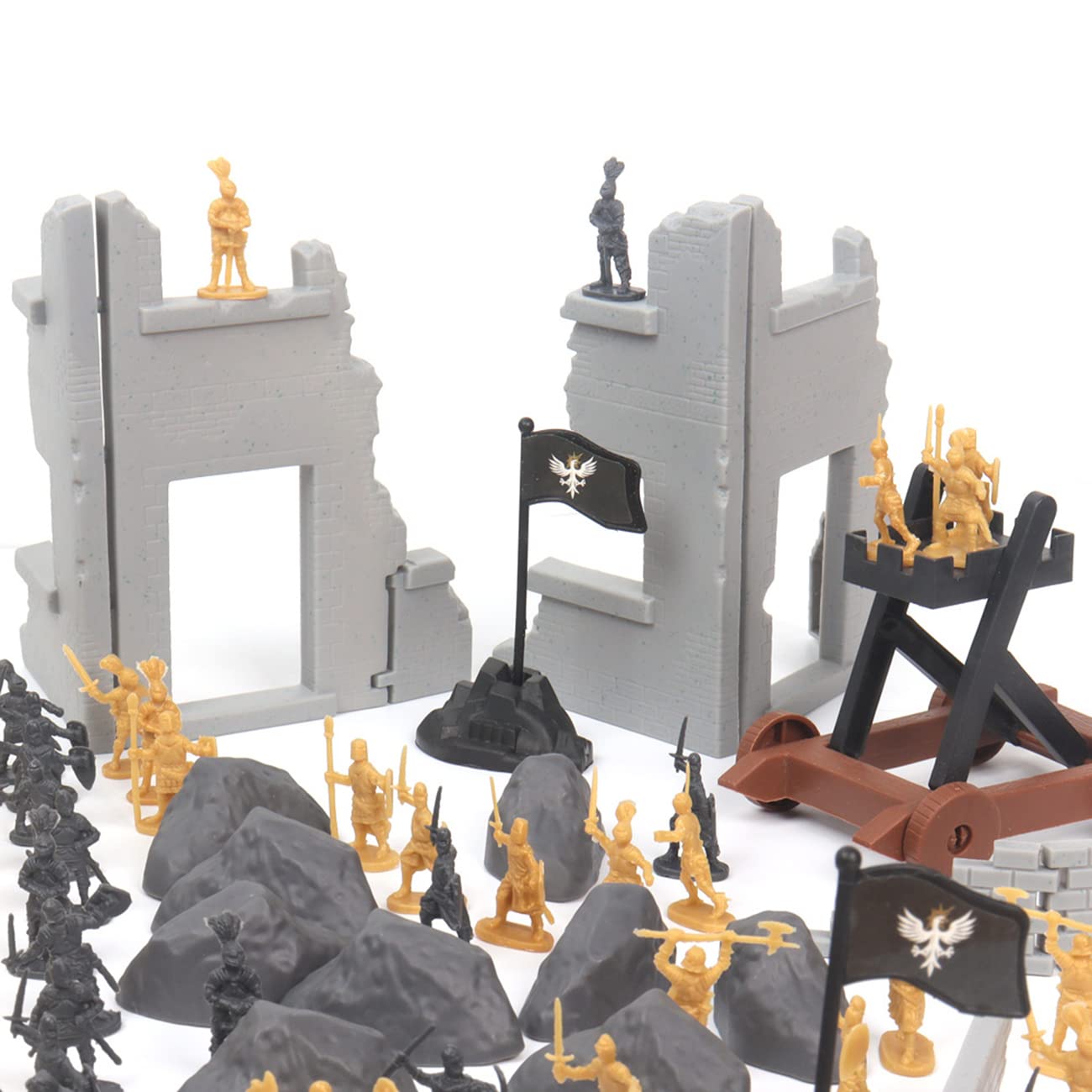 OTONOPI Medieval Knight Toy Soldiers 250pcs Castle Playset