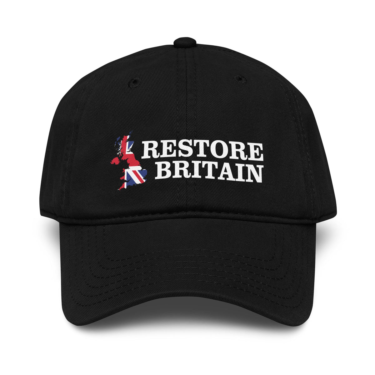 Restore Britain Cap - Navy Printed British Flag Politics Party UK Hat GB
