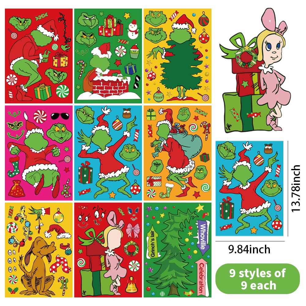 OUDE HOWER 36 PCS Christmas Make Your Own Stickers – DIY Crafts & Party Decor