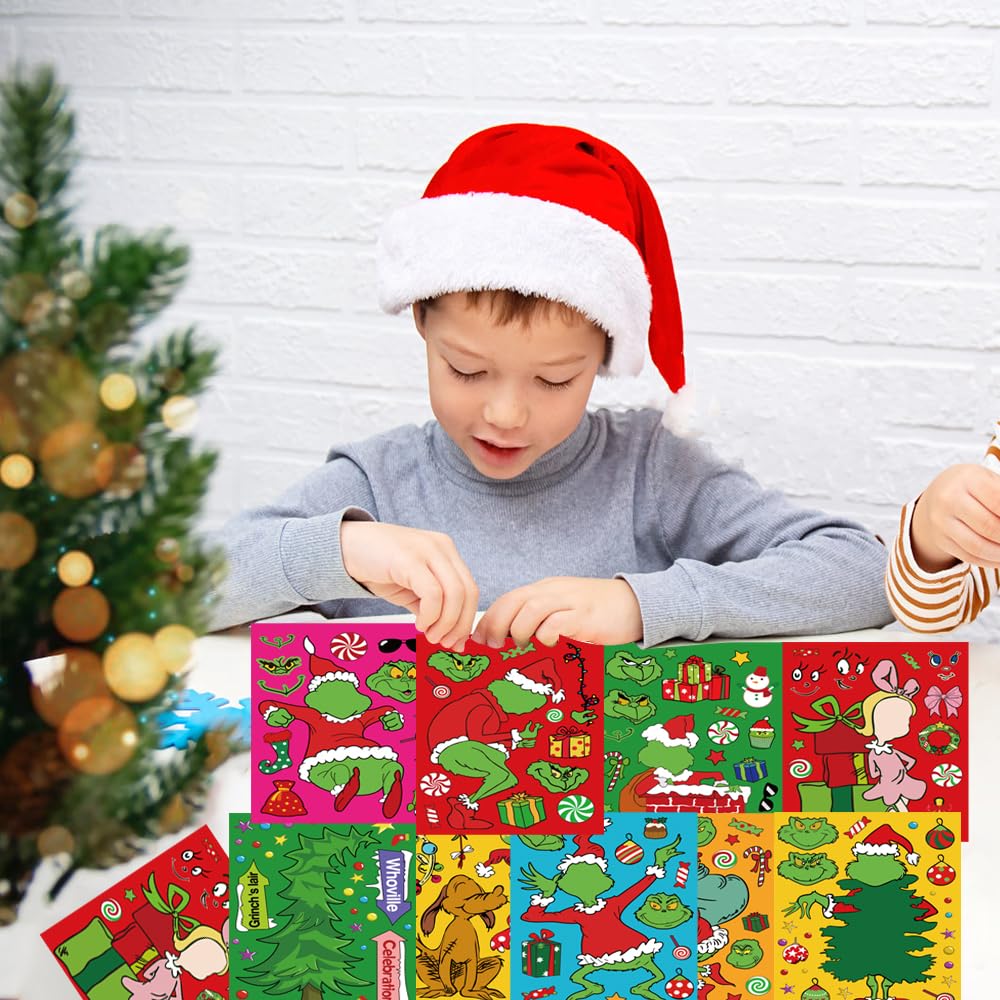 OUDE HOWER 36 PCS Christmas Make Your Own Stickers – DIY Crafts & Party Decor