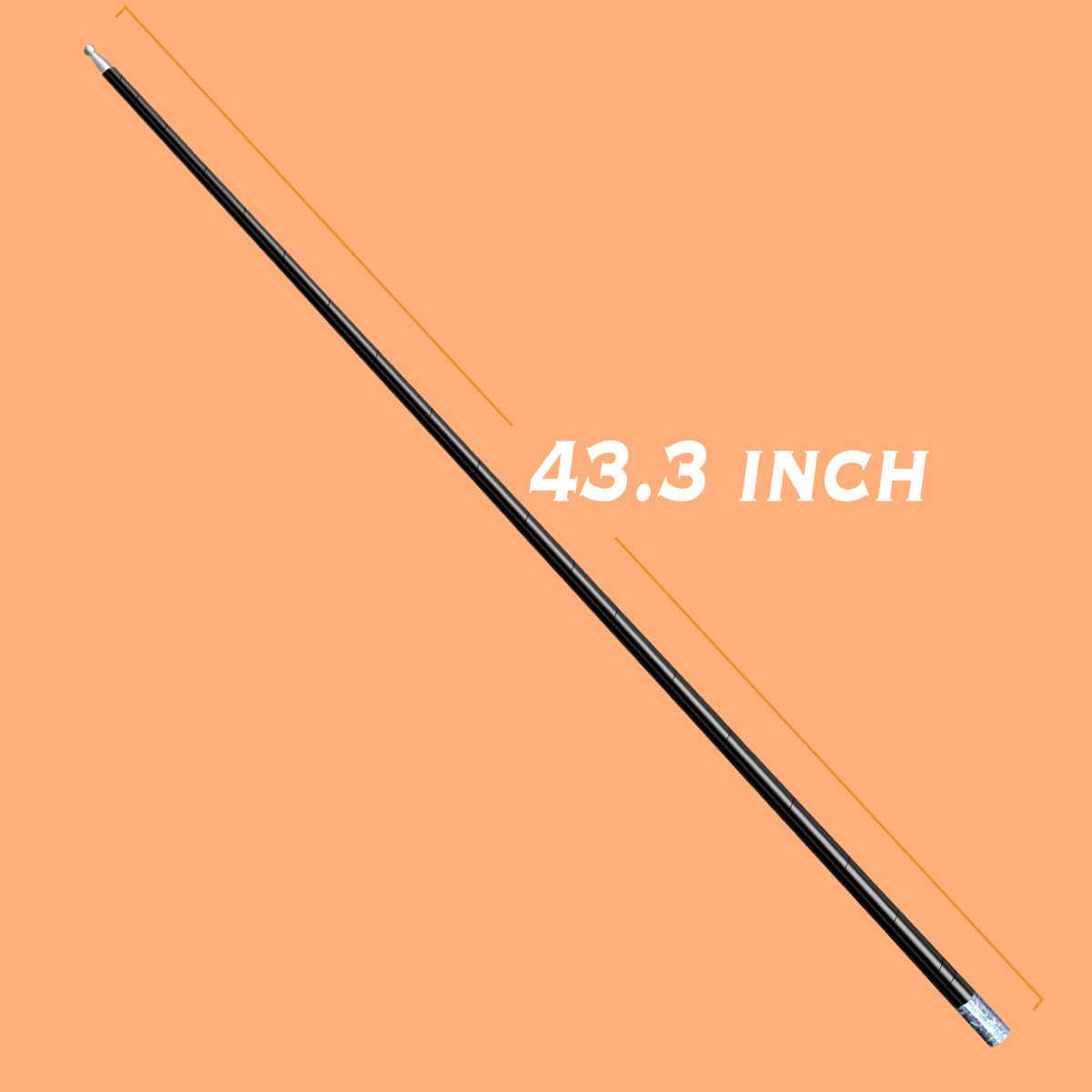 OUERMAMA Black Magic Cane – Metal Appearing Cane with Video Tutorial & Free Gloves