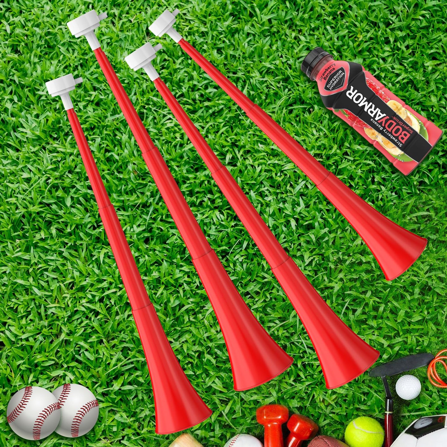 Ouffun 24-Inch Collapsible Stadium Horn – Loud ABS Vuvuzela for Sports, Events & Parties