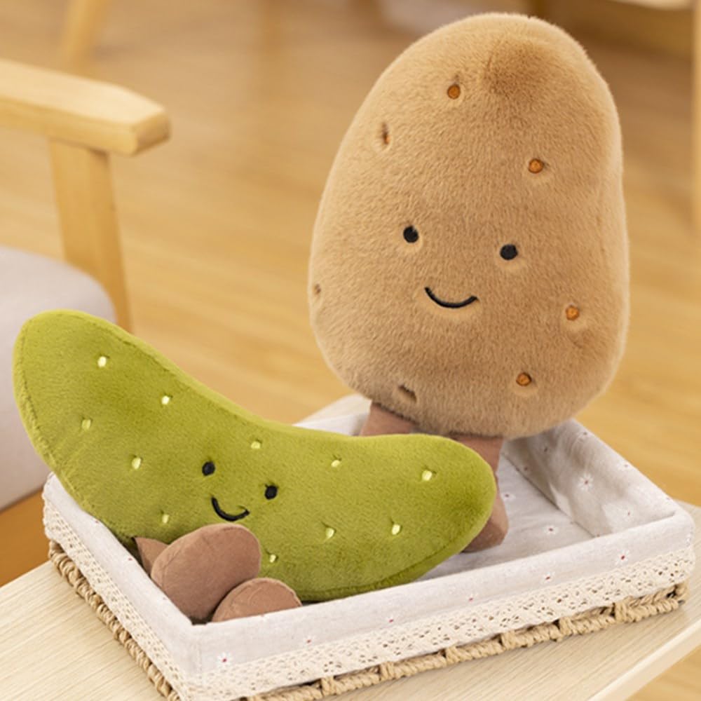 OUKEYI Bread Plush Toys — Soft Snack Pillow & Croissant Plush for Fans