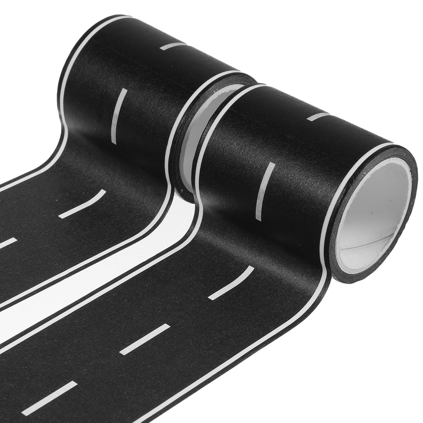 Ouligay 2PCS Road Tape for Toy Cars – Easy Stick, No Residue, Creative Kids Race Track