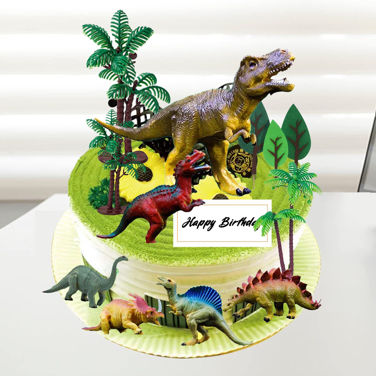 OuMuaMua Dinosaur Toys – 6 Pack Large 6–7 Inch Plastic Dino Figures for Imaginative Play