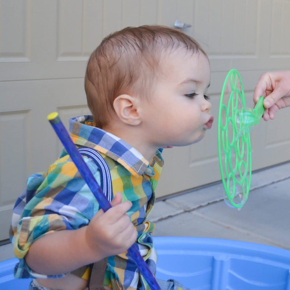 Oun Nana Bubble Wands Set – 28 Pcs Large Wands with Tray for Outdoor Fun