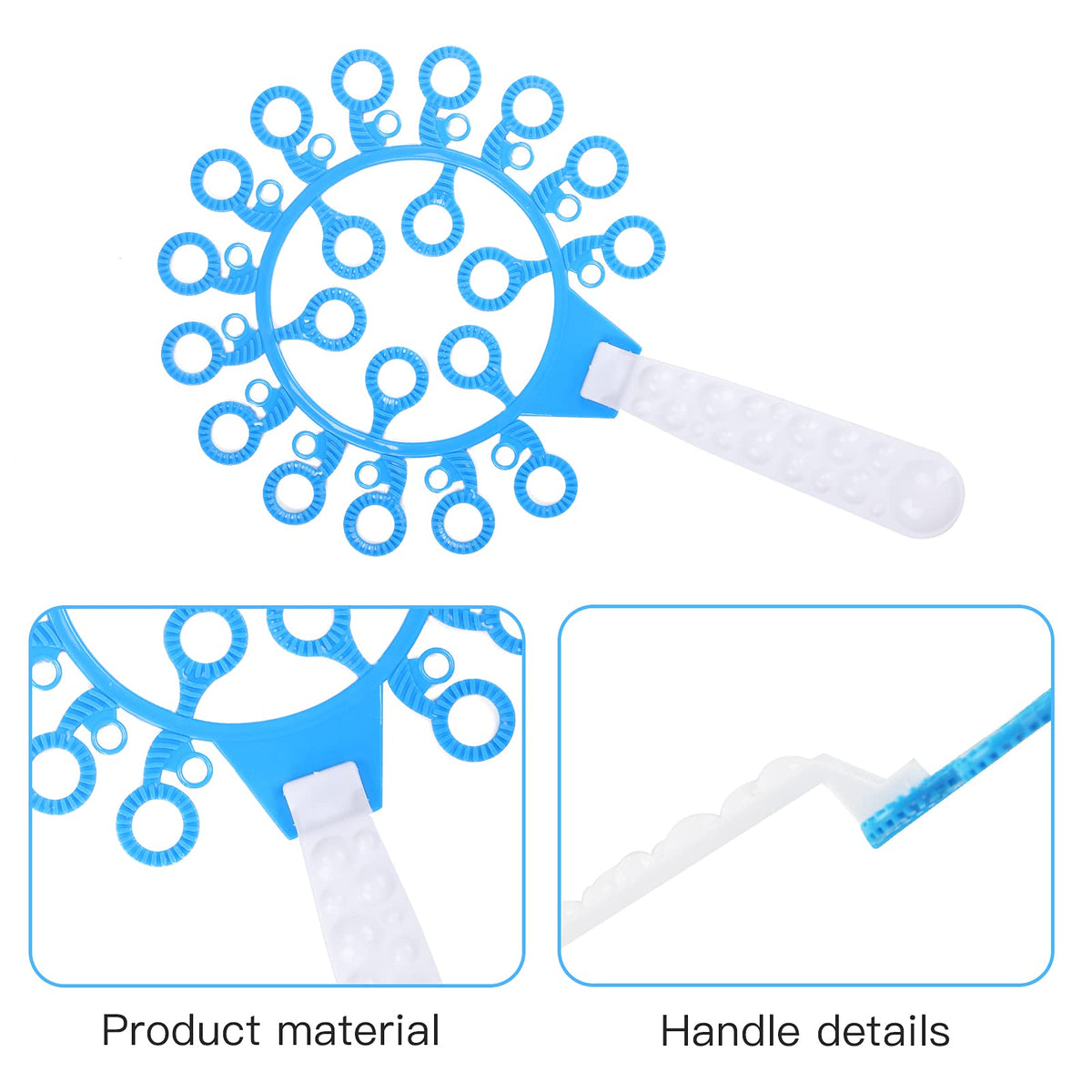 Oun Nana Bubble Wands Set – 28 Pcs Large Wands with Tray for Outdoor Fun