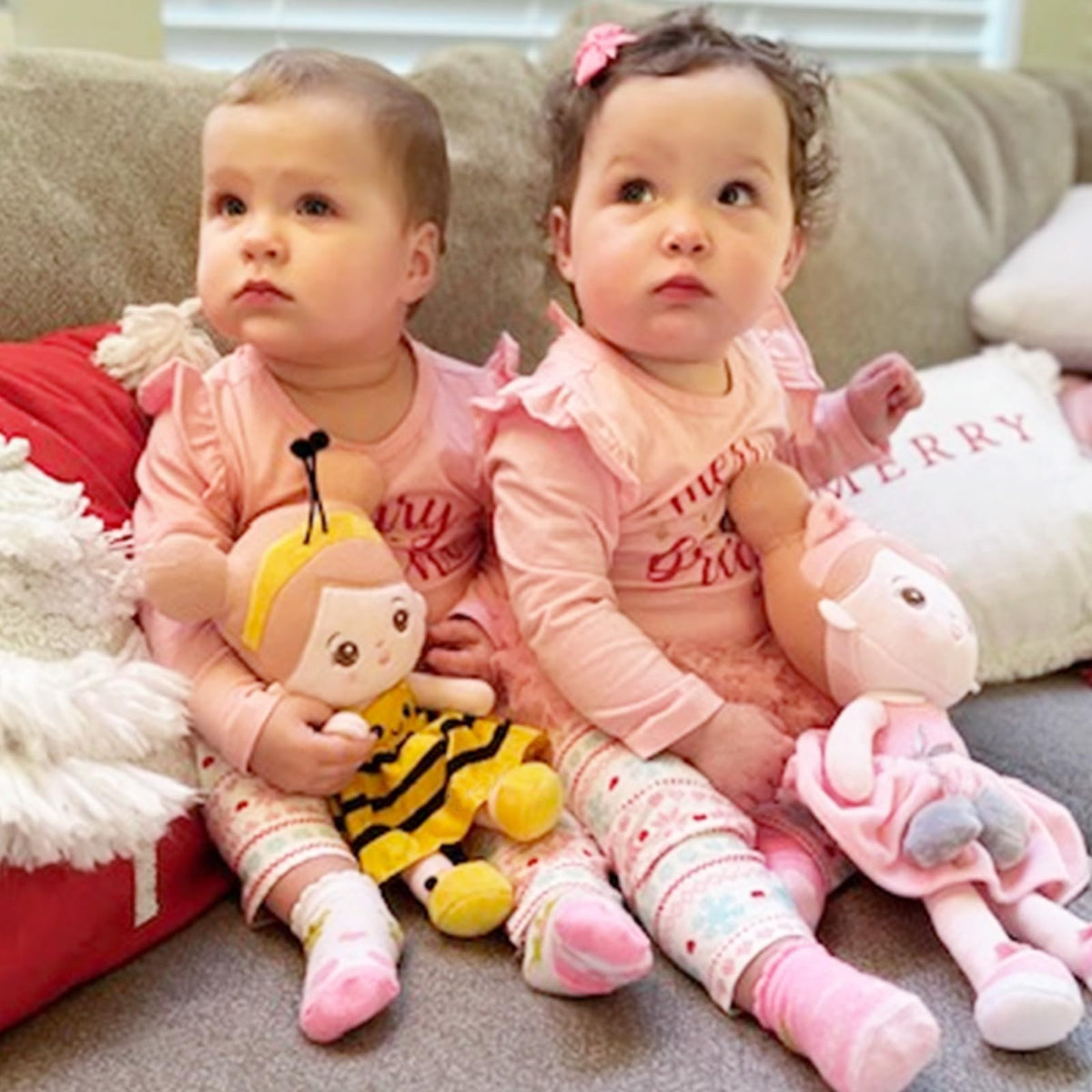 OUOZZZ 12.6-inch Soft Baby Doll — Yellow Bee Dress, Gift for 1+ Year Old Girls