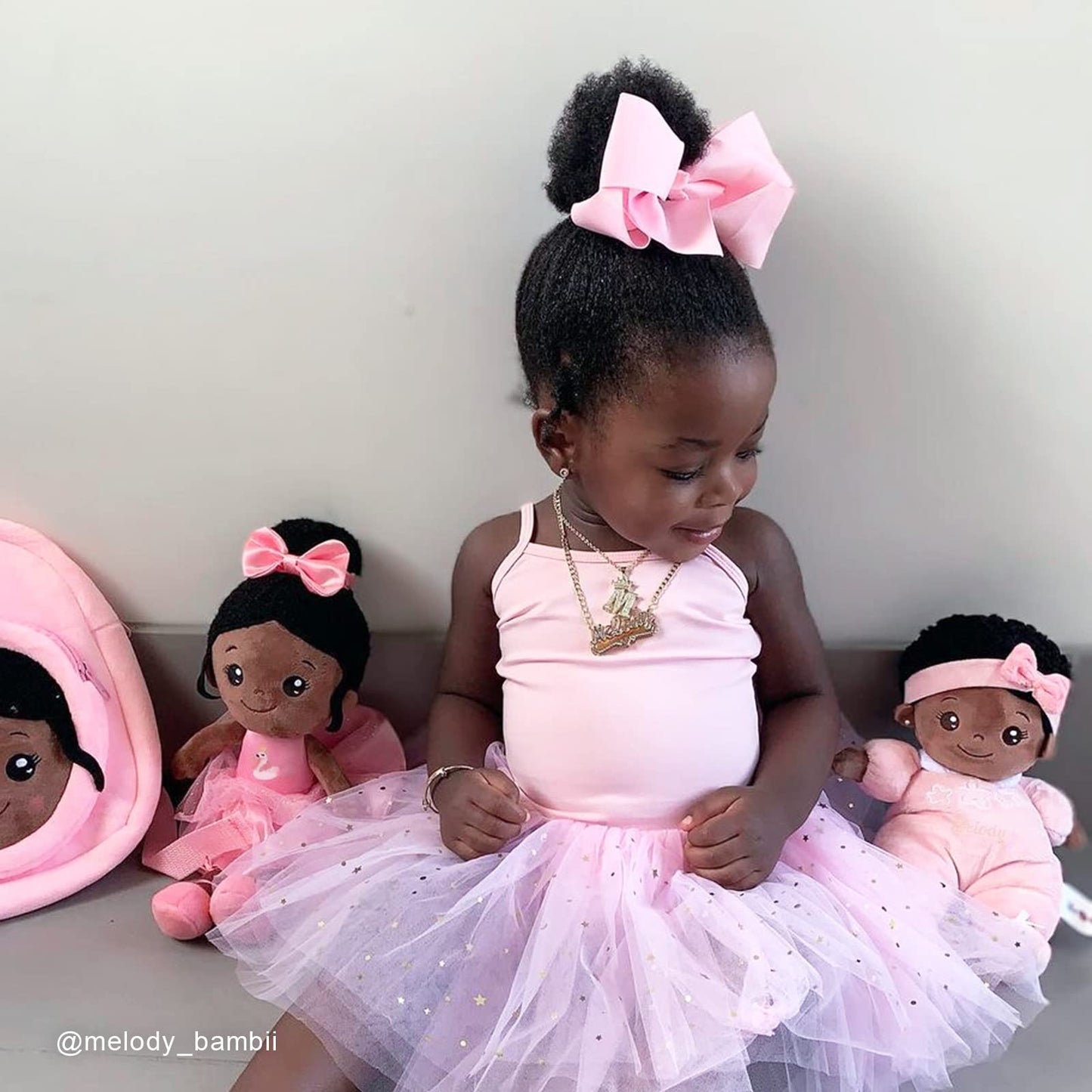 OUOZZZ 13-Inch Soft Baby Doll for Girls & Boys - African American Rag Doll & Cuddle Buddy