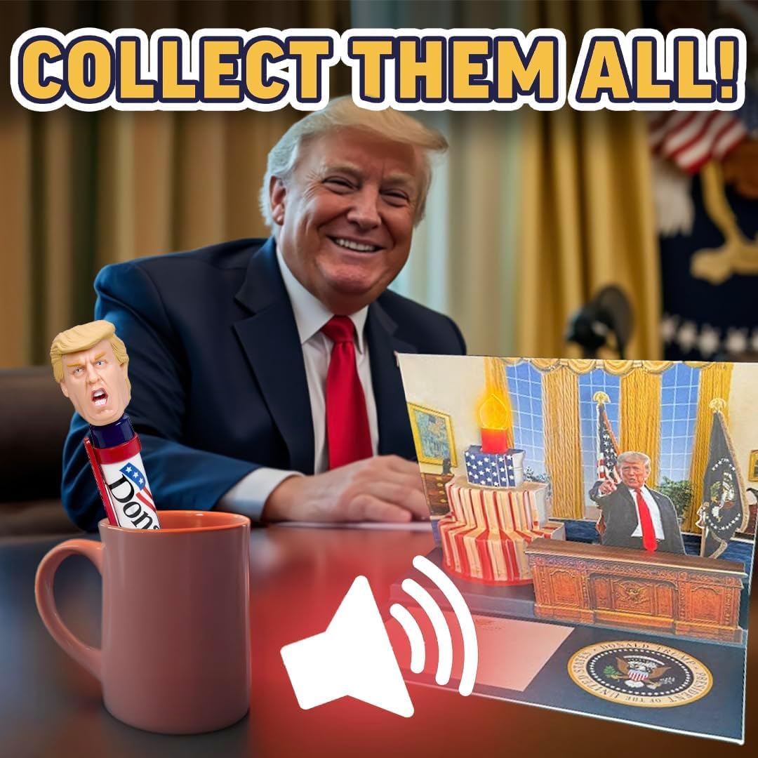 Our Friendly Forest Donald Trump Talking Pen — 8 Real Voice Quotes | Funny Gag Gift