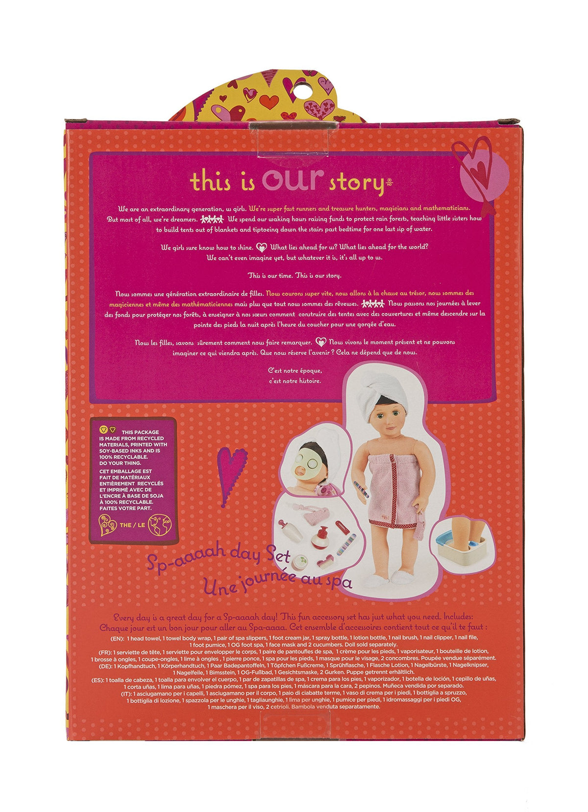 Our Generation Sp-Aaaah Day Spa Set for 18-Inch Dolls | Doll Spa Accessories by Battat