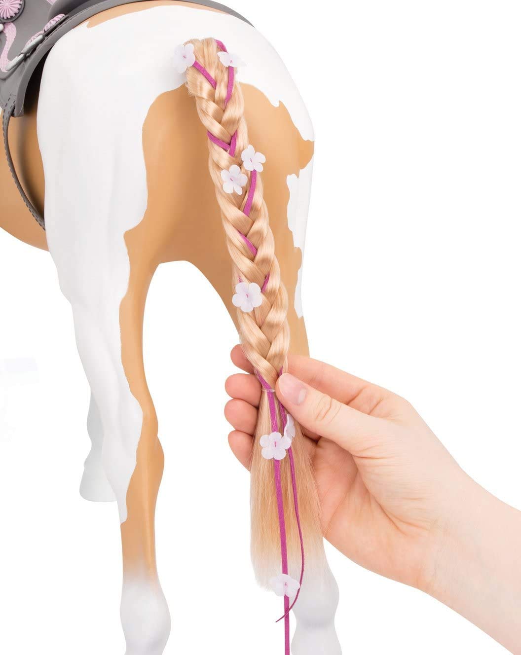 Our Generation Palomino Paint Horse – 18-Inch Doll Styling Set with Hair Extensions
