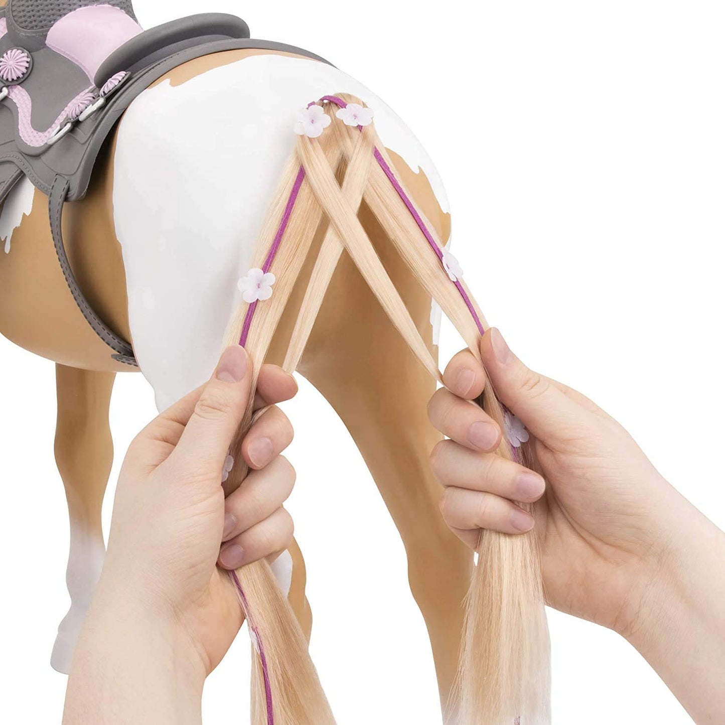 Our Generation Palomino Paint Horse – 18-Inch Doll Styling Set with Hair Extensions