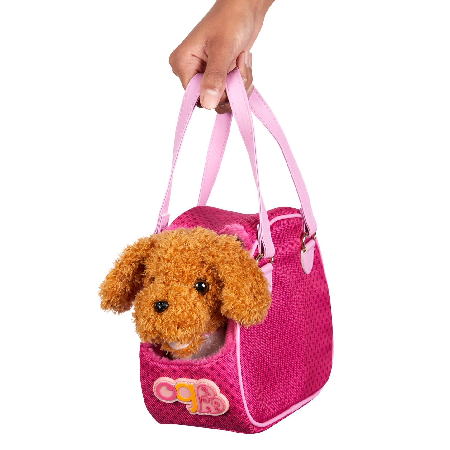 Our Generation Hop in Dog Carrier – Plush Poodle Doll Travel Kit