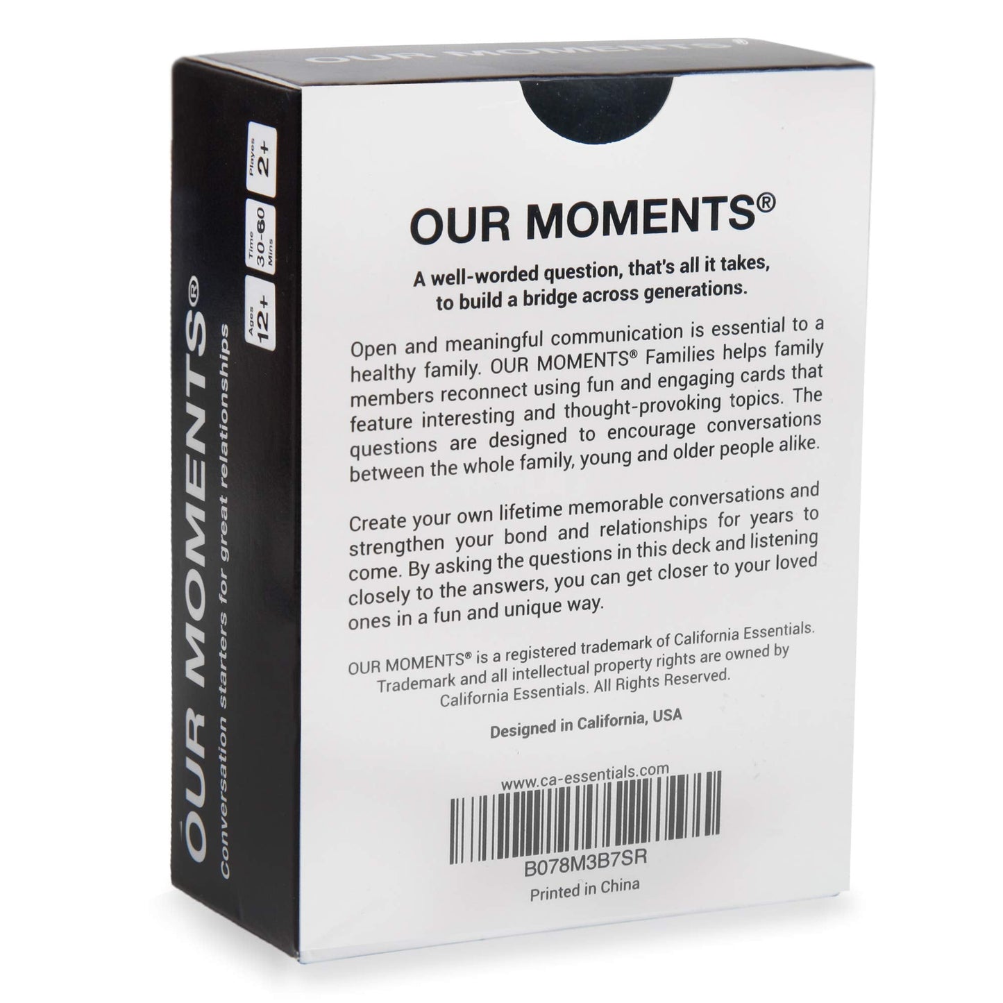 OUR MOMENTS Families: 100 Conversation Starter Cards for Families and Kids – Car Travel & Family Bonding