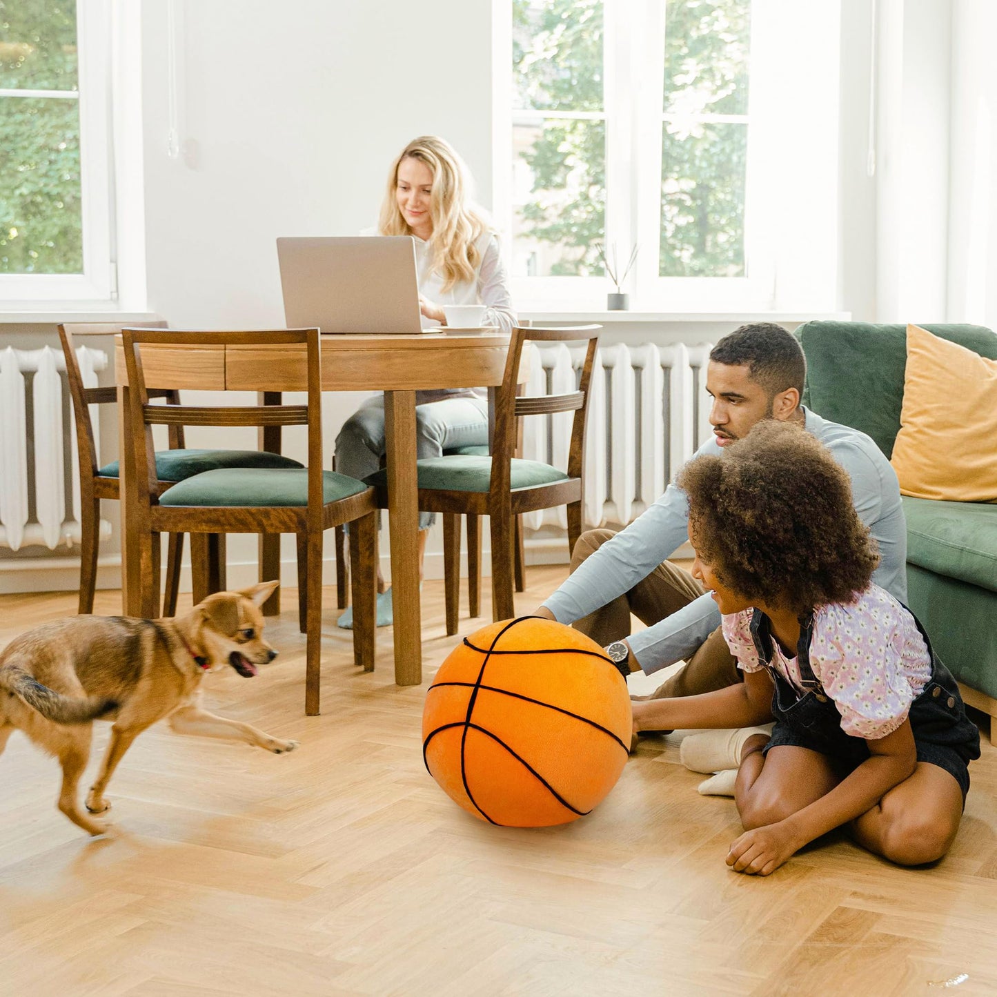OurHonor Basketball Pillow 11.8in – Realistic Basketball Plush and Room Decor