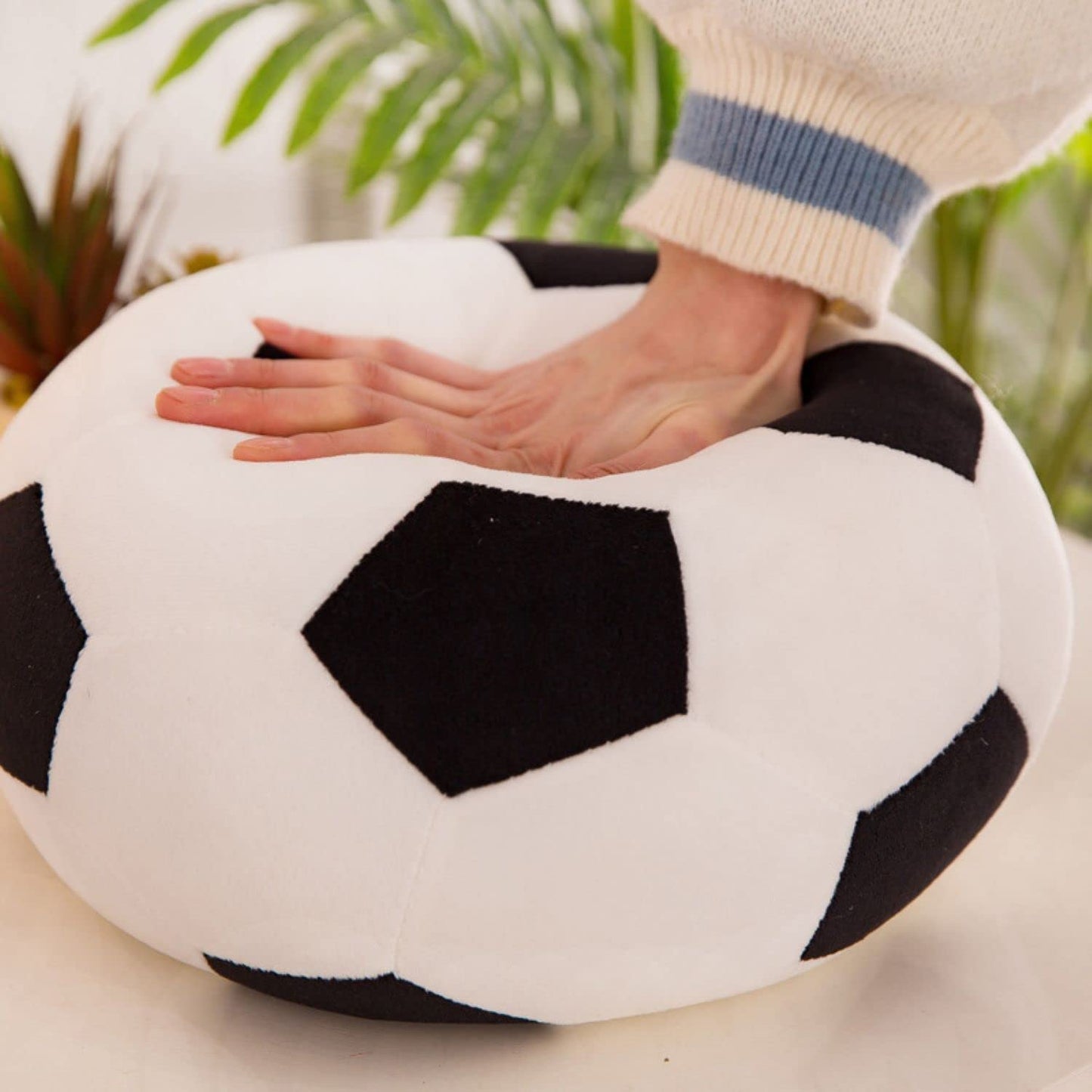 OurHonor Plush Soccer Ball 11.8-inch – Soft Soccer Toy, Pillow, Gift for Kids