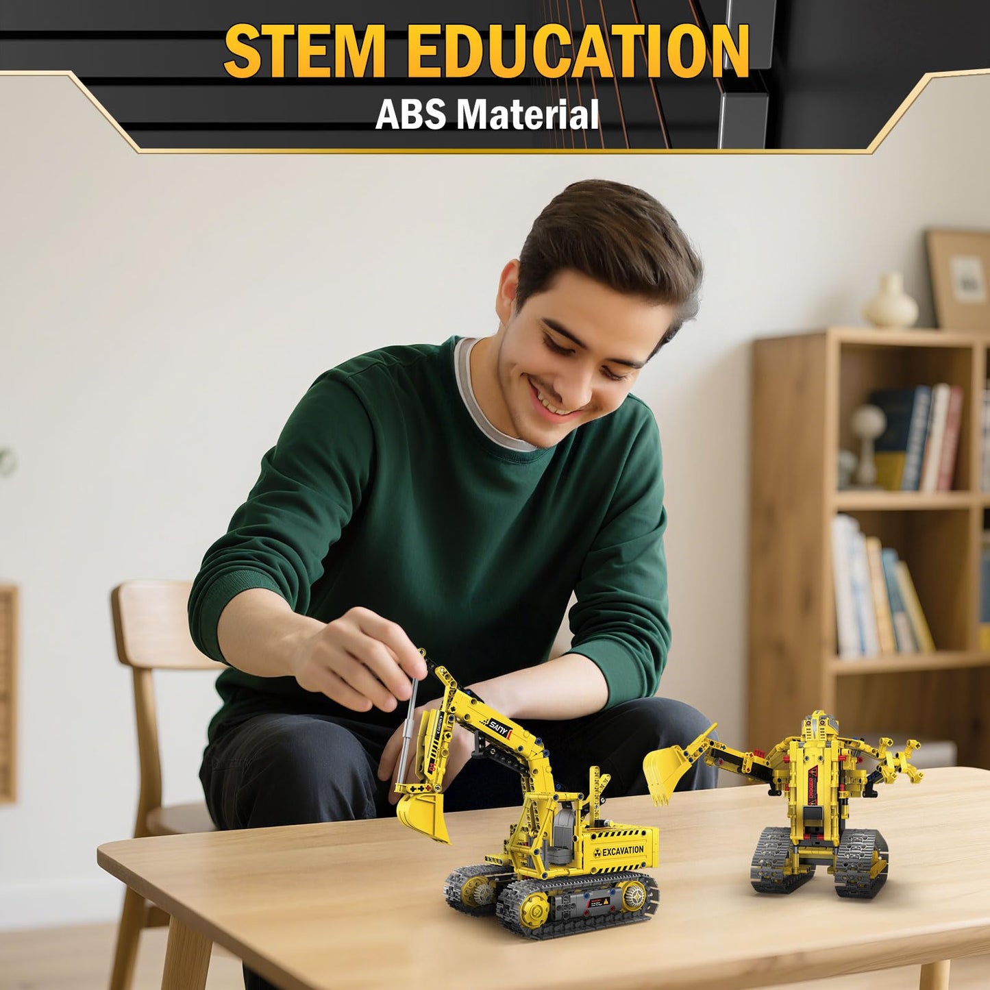 OUTOGO 5 in 1 STEM RC Robot Building Kit – 555 PCS, App & Remote Control