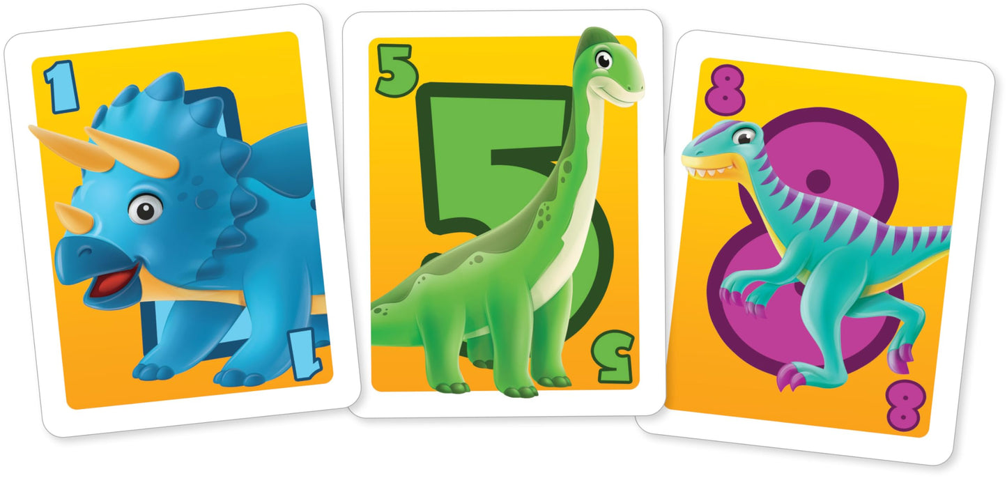 Outset Media Dinosaur War Card Game – Jurassic Battle for 2 Players (Ages 4+)