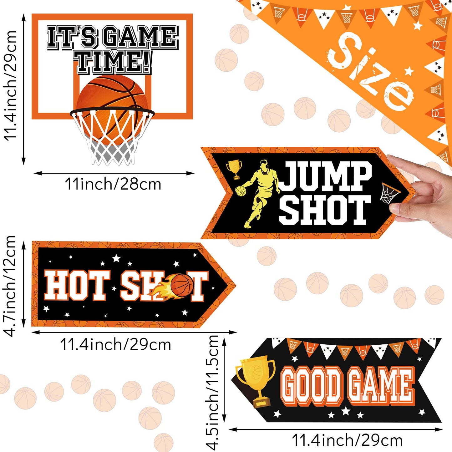 Outus 20 Pieces Basketball Party Signs – Themed Decor & Photo Props