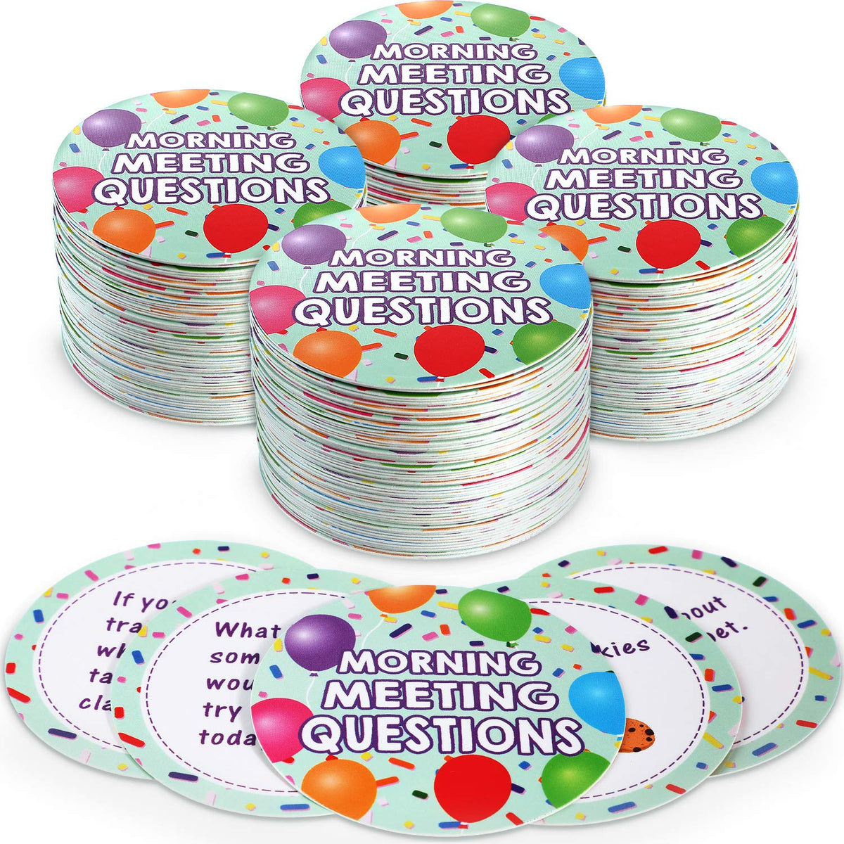 Outus 50 Morning Meeting Questions Cards for Students | Classroom Icebreaker & Conversation Starters