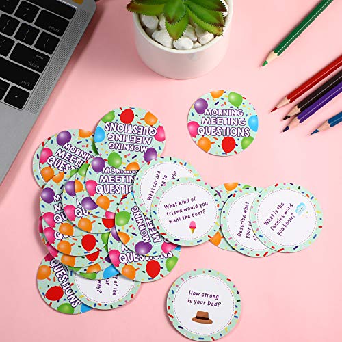 Outus 50 Morning Meeting Questions Cards for Students | Classroom Icebreaker & Conversation Starters