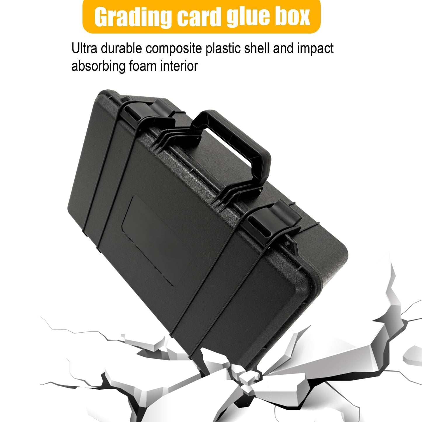 OUUTMEE Graded Card Case – Storage Box for 120+ Graded Cards (CSG/BGS/SGC) with 6 EVA Foam