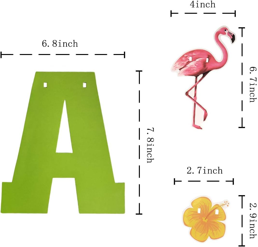 OUYANS Hawaiian Aloha Party Decorations – Luau & Tropical Birthday Supplies