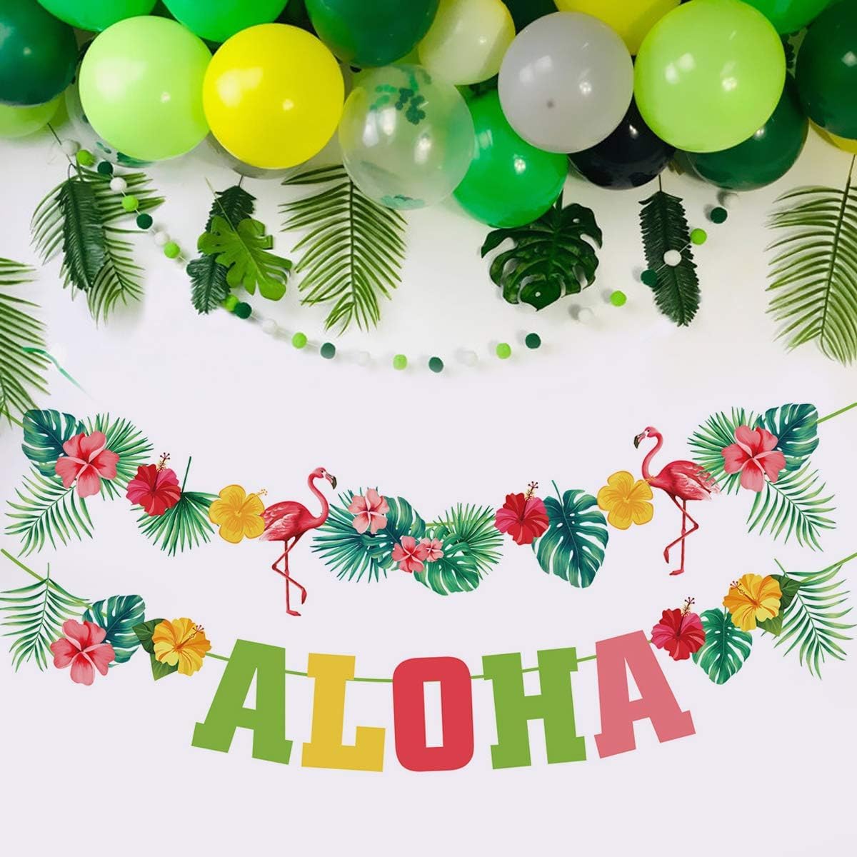 OUYANS Hawaiian Aloha Party Decorations – Luau & Tropical Birthday Supplies