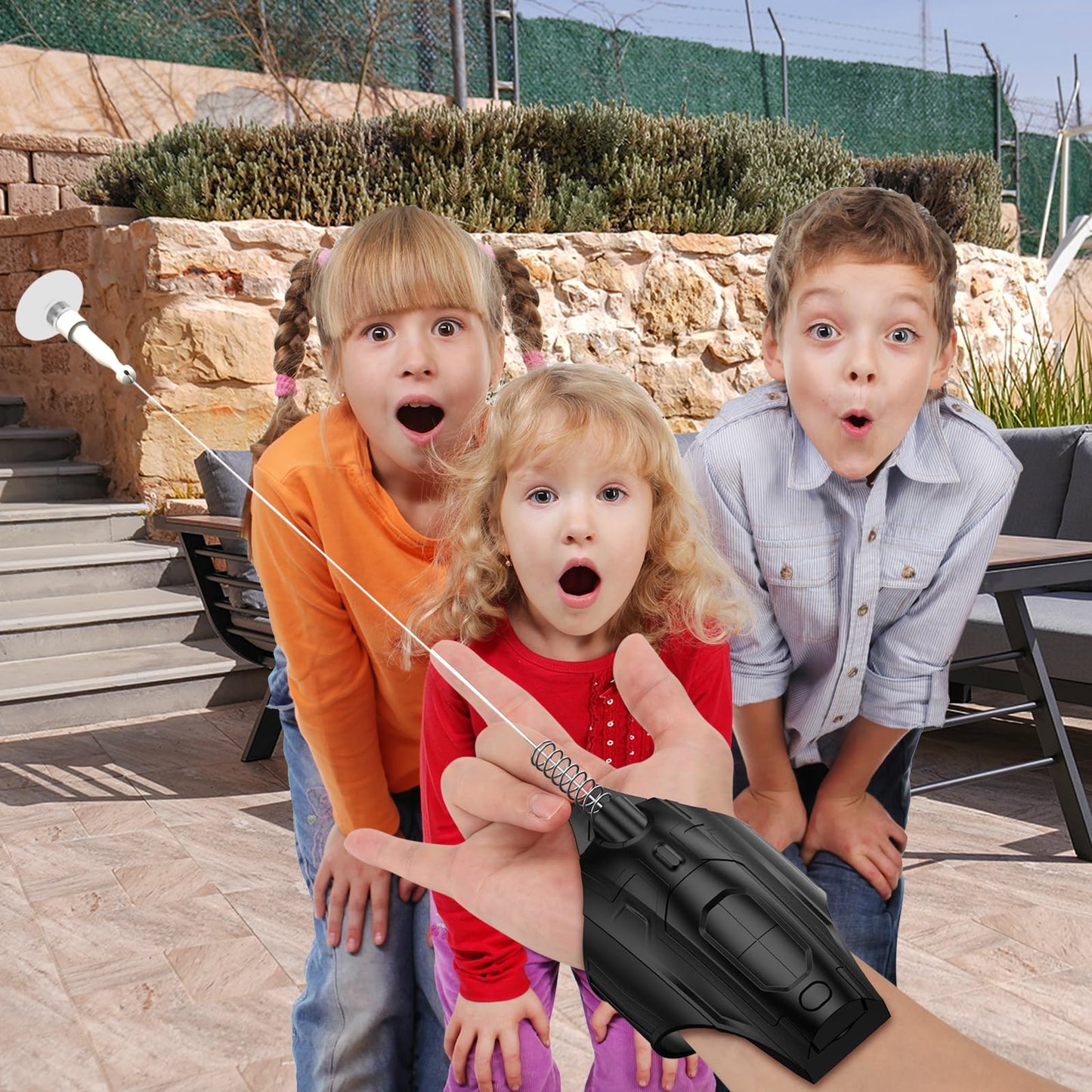 OVERFUN Web Launcher 2.0 – Upgraded String Shooter for Spider-Role Play (Black)