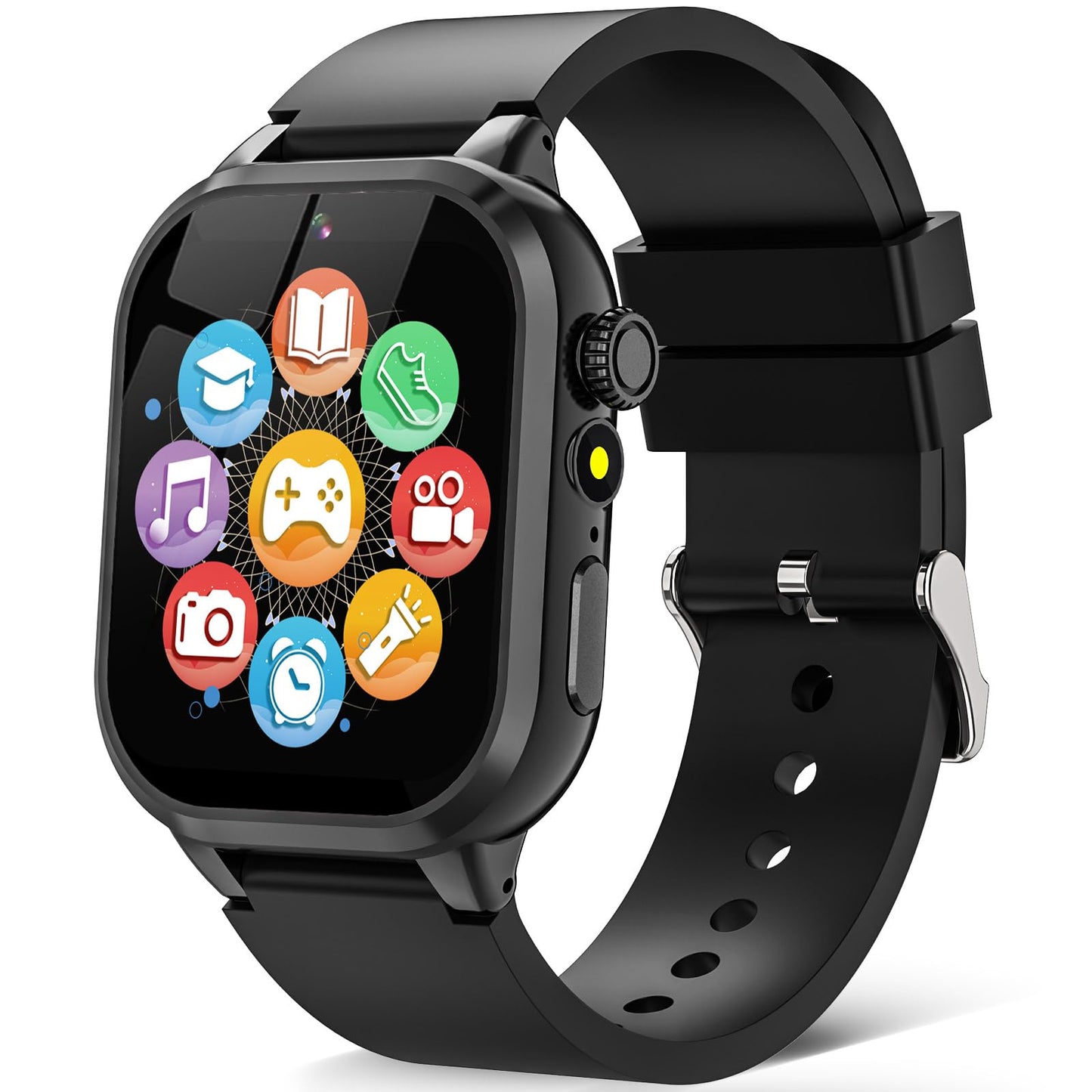 OVV Kids Game Smart Watch – 1.54-inch HD Touch, 30+ Educational Games, Camera, Pedometer, Parental Controls