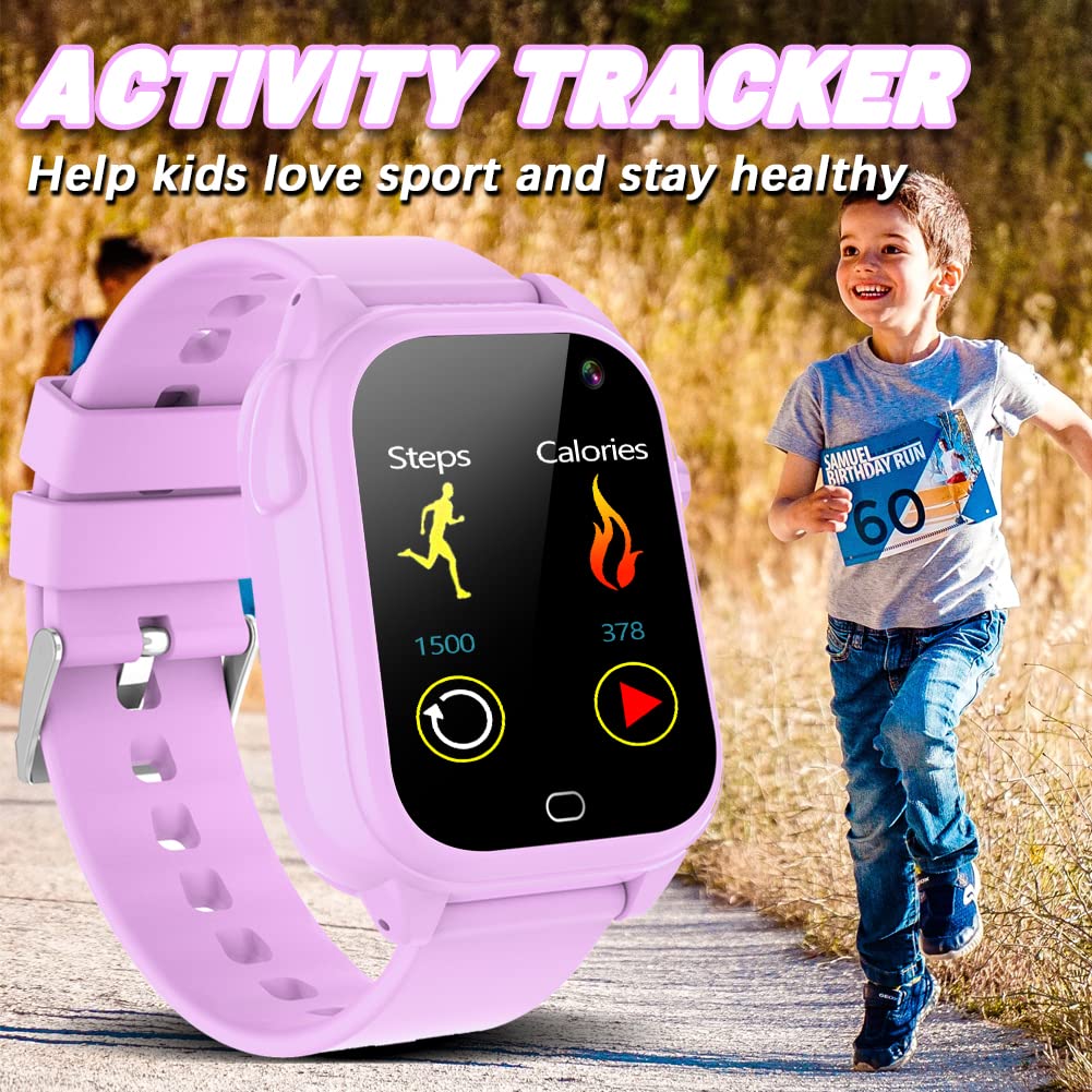 OVV Smart Watch for Kids 3-12 – 26 Games, 1.44'' HD Touchscreen, IP67 Waterproof, Camera & MP3