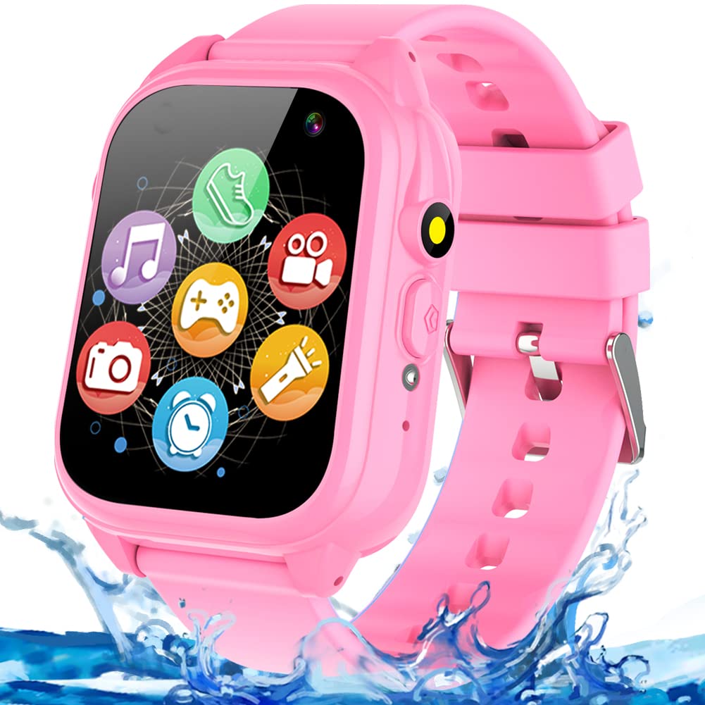 OVV Kids Smart Watch – Waterproof IP67, 26 Games, 1.44'' Touch Screen, Camera & MP3 Player