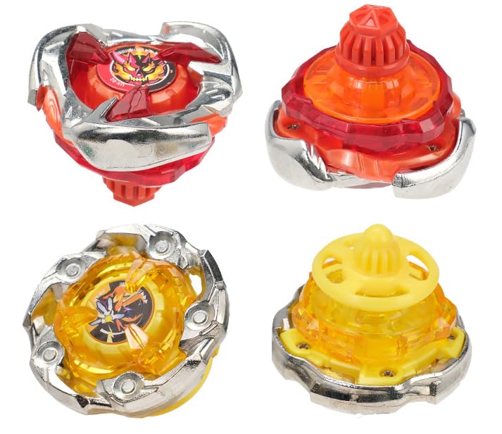 Owenkelng Battling Burst Gyro Top Toy Set – 12 Burst Tops with 3 Two-Way Launchers, Portable Battle Box
