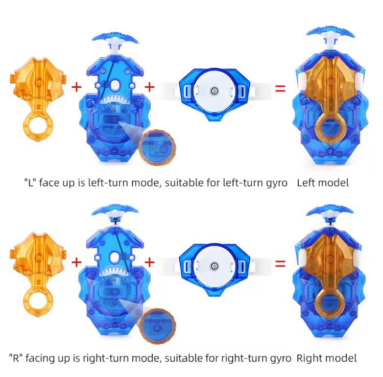 Owenkelng Bey Burst Gyro Toy Set — Arena Stadium, 12 Gyros, 4 Two-Way Launchers, 2 Handles