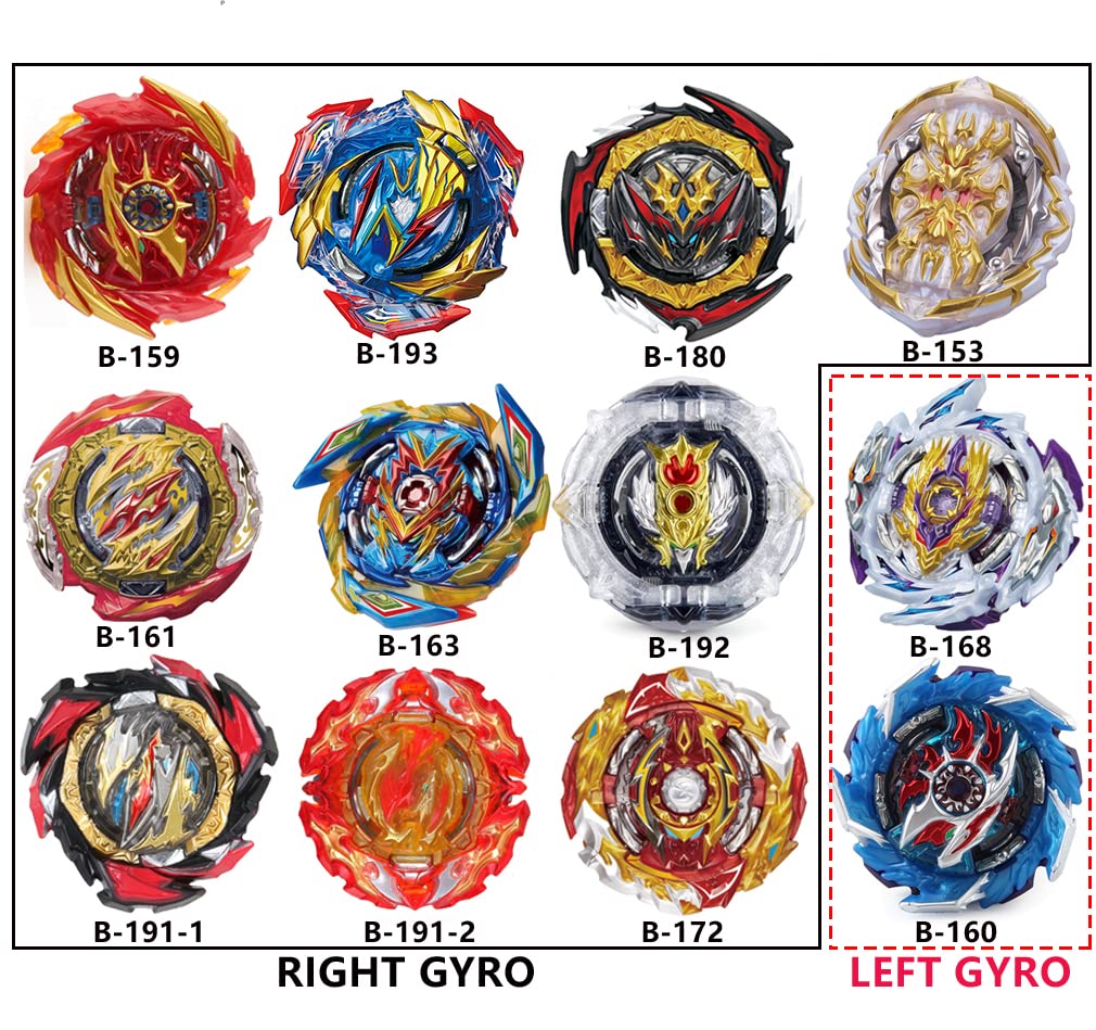 Owenkelng Bey Burst Gyro Toy Set — Arena Stadium, 12 Gyros, 4 Two-Way Launchers, 2 Handles