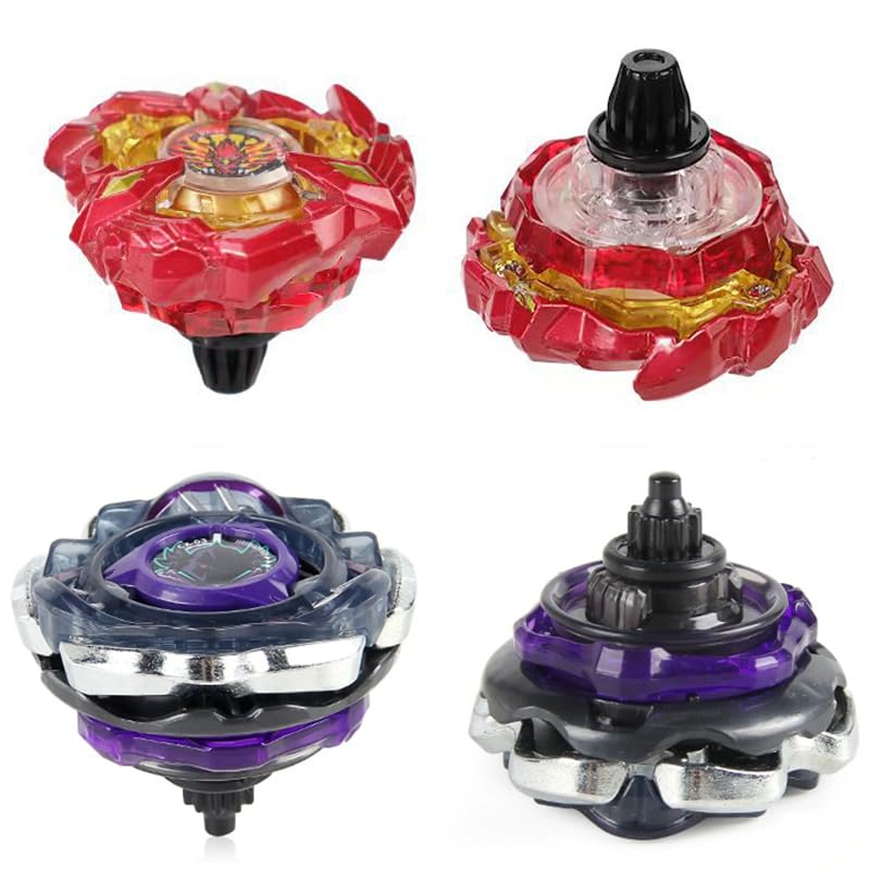 Owenkelng Battling Burst Gyro Top Toy Set – 12 Burst Tops with 3 Two-Way Launchers, Portable Battle Box