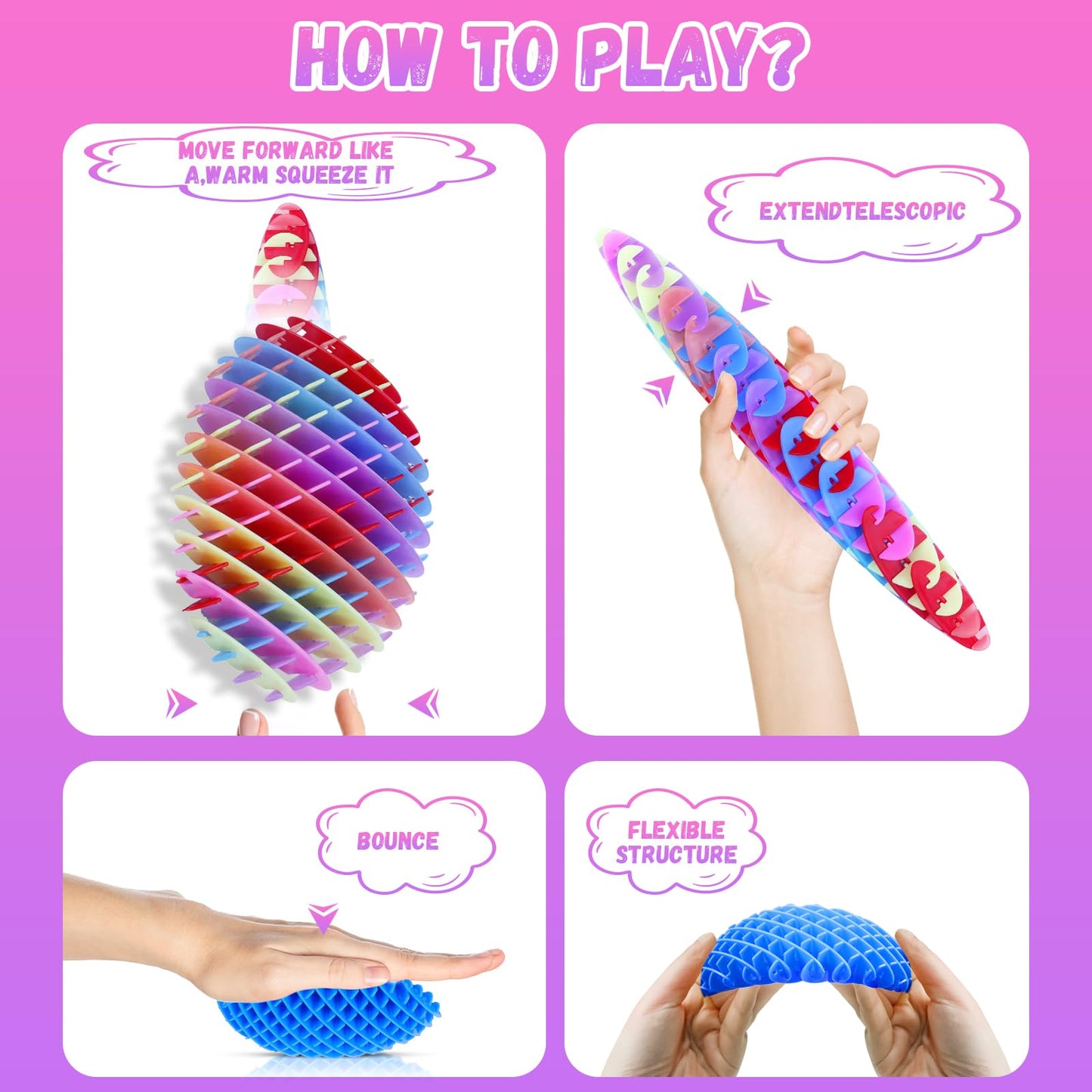 oyeftp Big Fidget Toy – Sensory Stress Relief for Teens & Adults (Purple)
