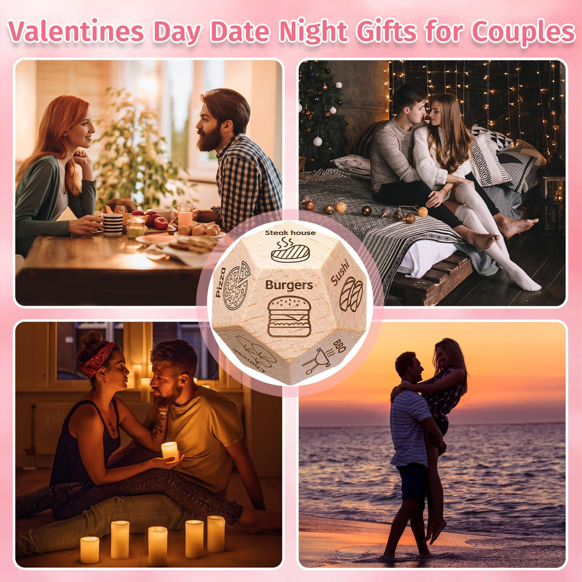 oyeftp Valentines Day Gifts for Him & Her | Date Night Dice Gift Set