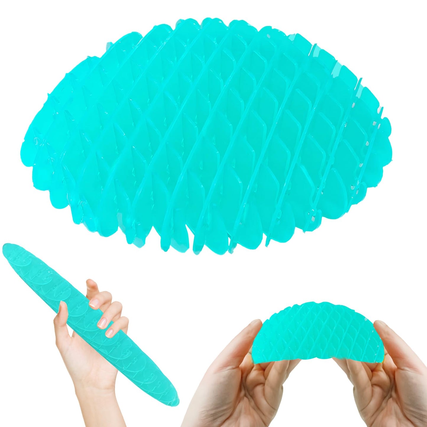 Oyeftp Fidget Toy - 3D Printed Elastic Sensory Toy for Focus & Calm (Green)