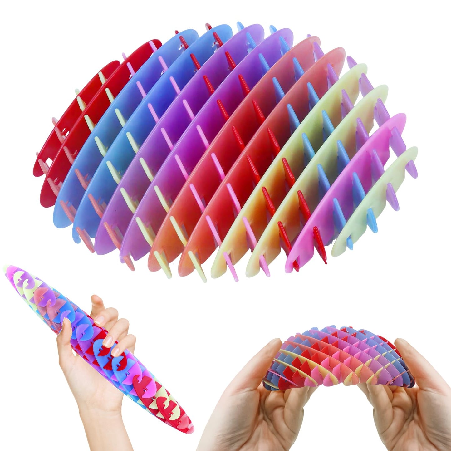 oyeftp Rainbow Fidget Toy – Big Stretchy Sensory Stress Toy for Teens & Adults