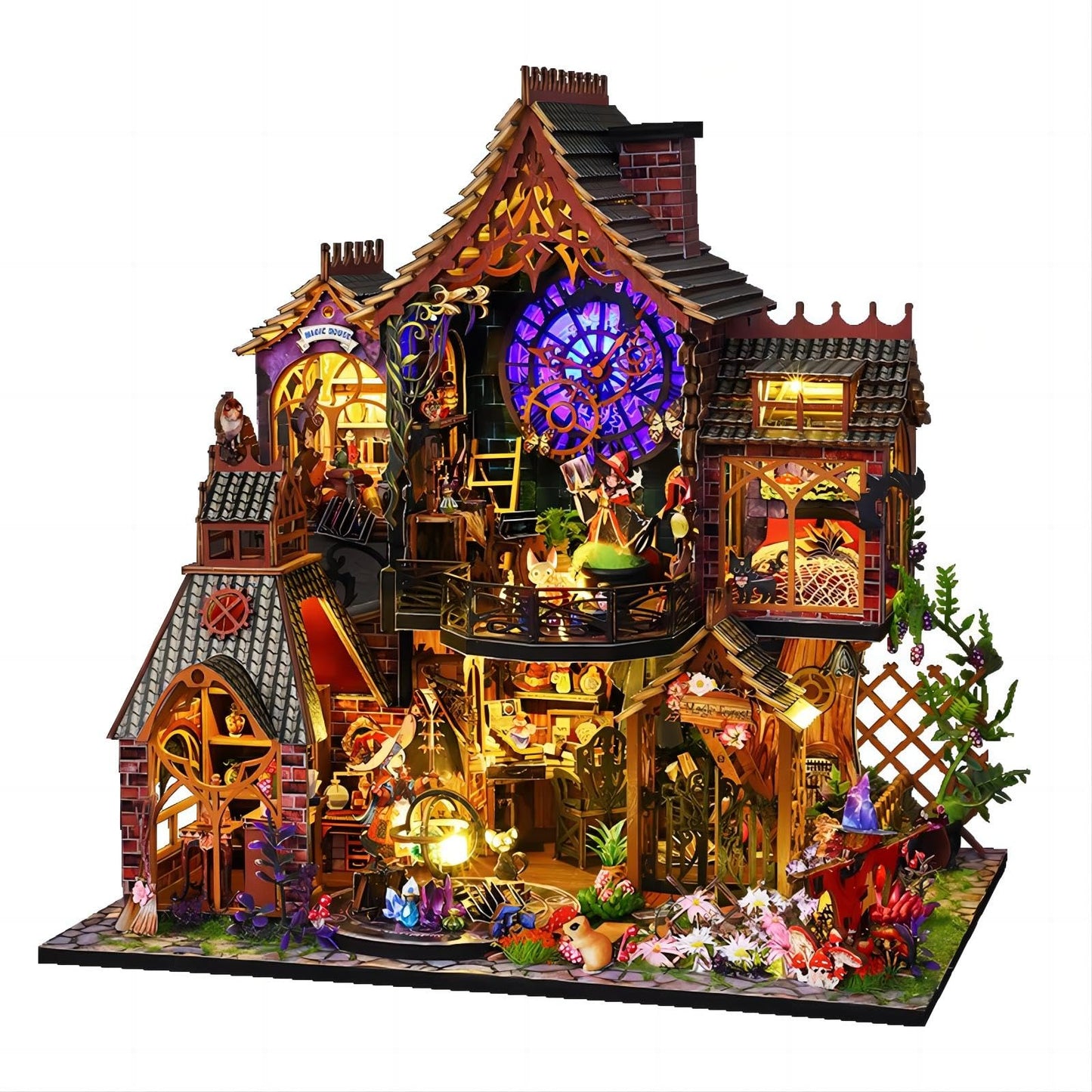 OZJAY Miniature House Kit – DIY Dollhouse with Furniture for Adults & Teens