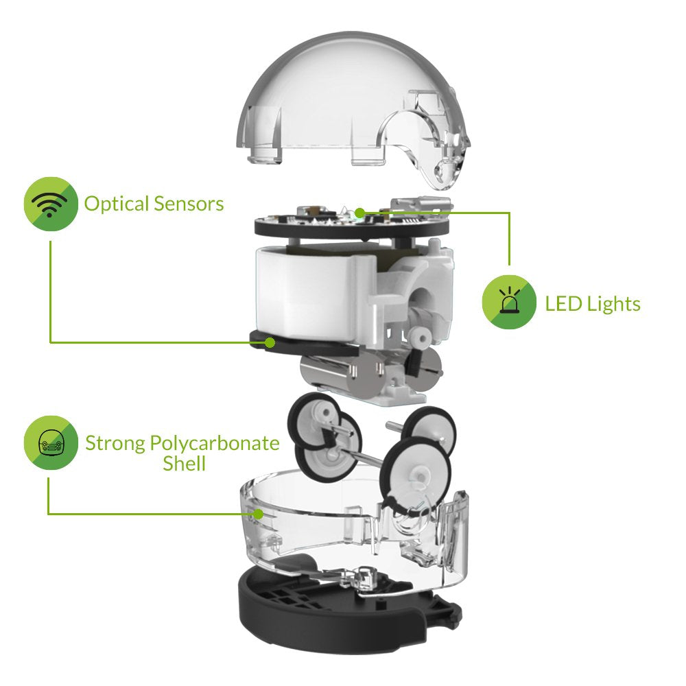 Ozobot Bit Coding Robot (White) – Screen-Free Color Coding for Beginners