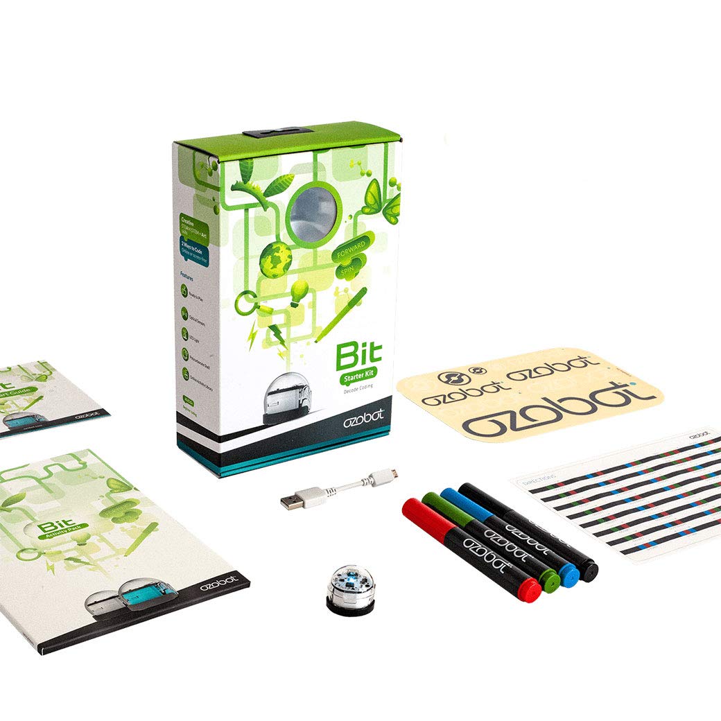Ozobot Bit Coding Robot (White) – Screen-Free Color Coding for Beginners