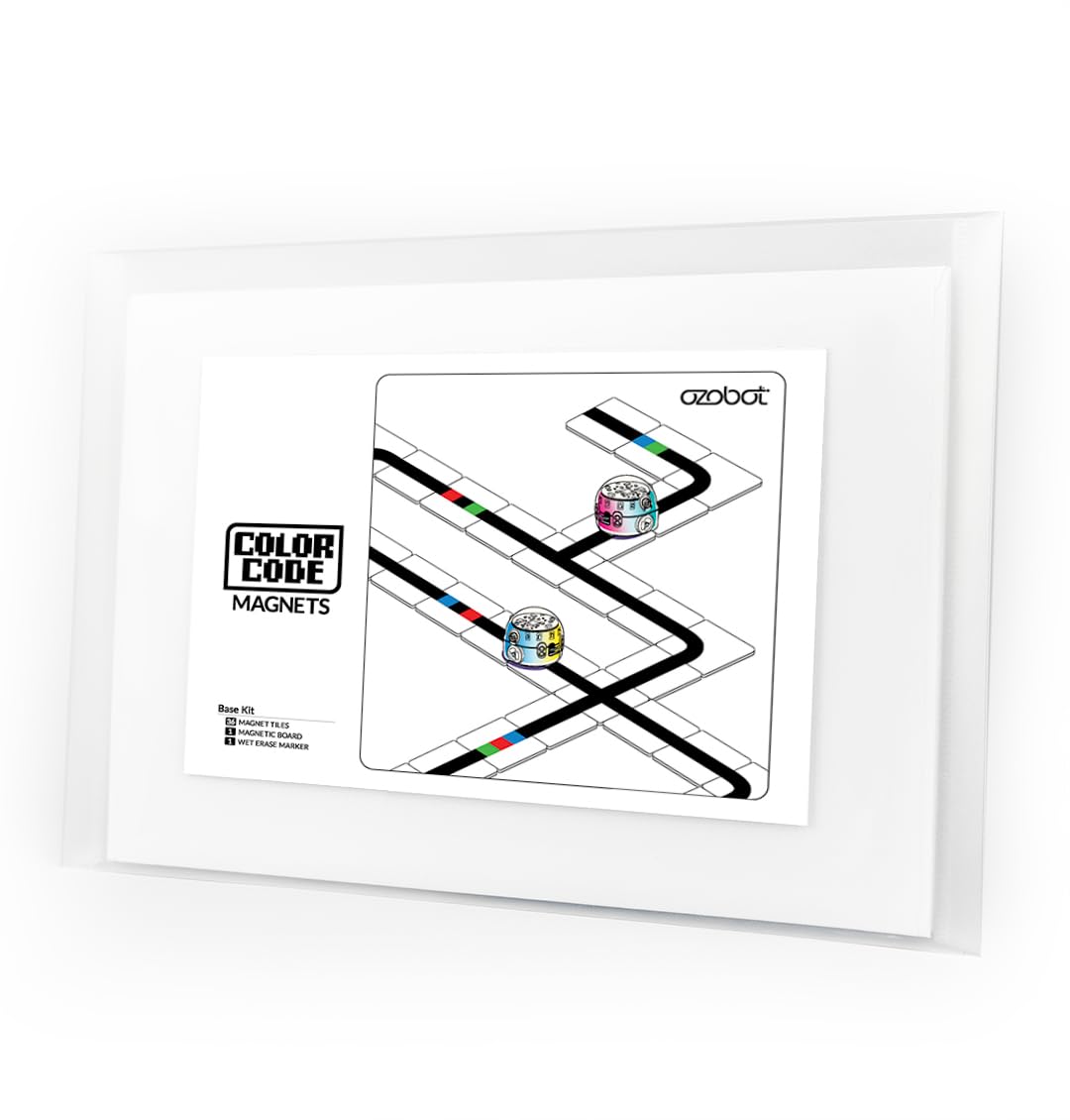 Ozobot Color Code Magnets Base Kit – Interactive Coding for Kids 5+ | 36 Tiles, Evo Required
