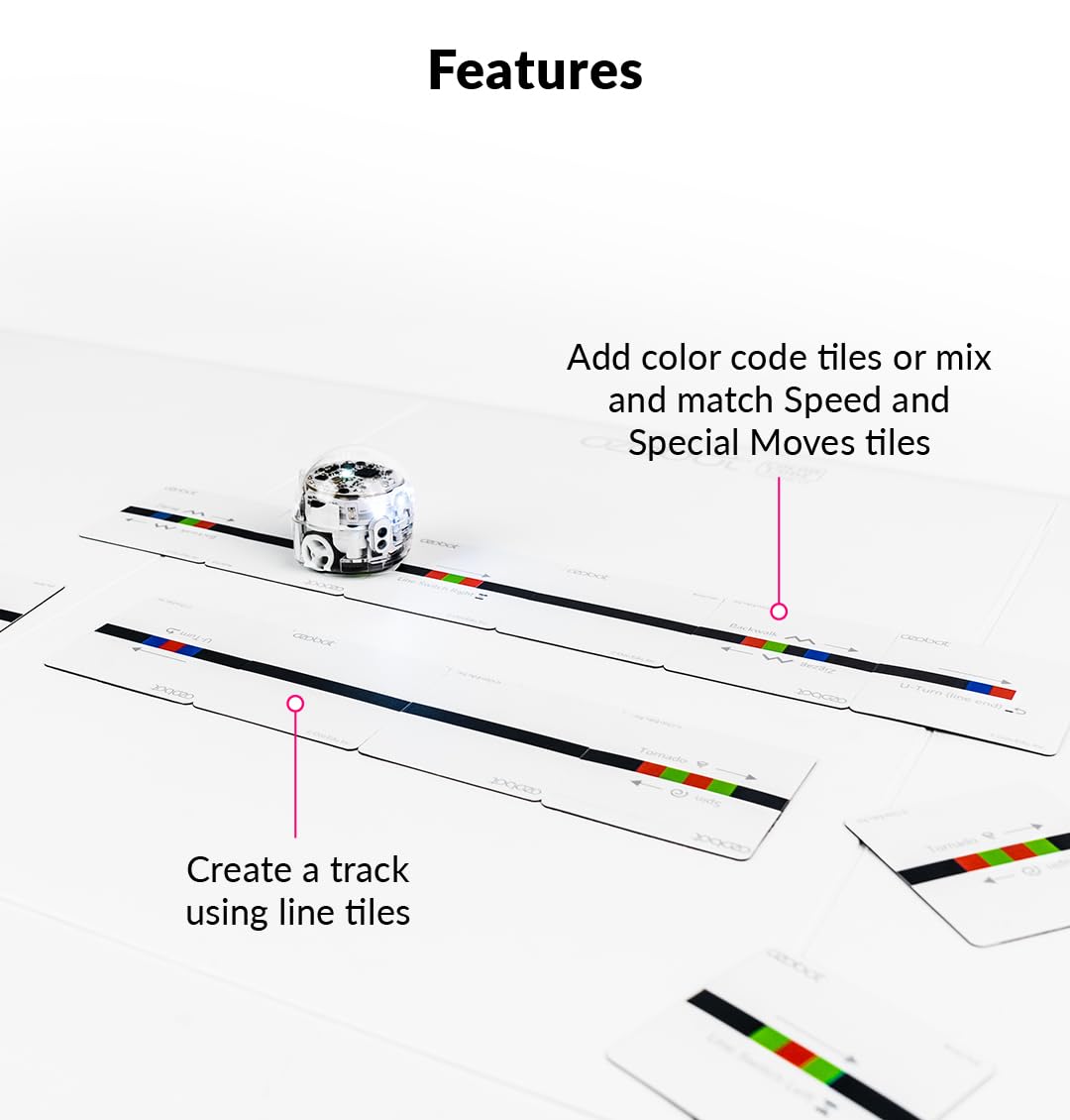 Ozobot Color Code Magnets Base Kit – Interactive Coding for Kids 5+ | 36 Tiles, Evo Required