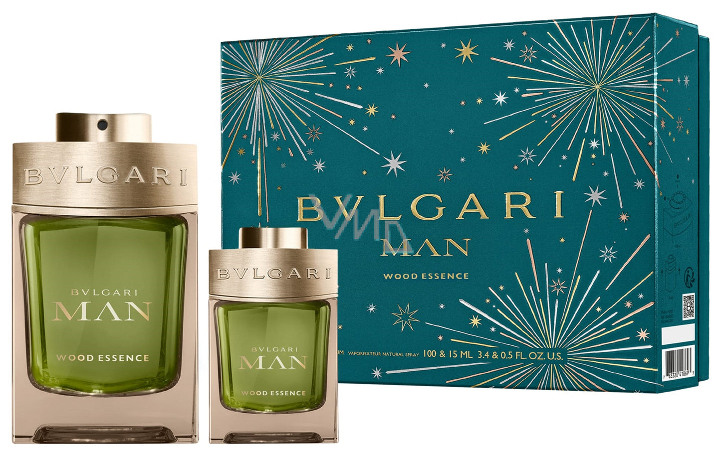 Bvlgari Man Wood Essence Gift Set 100ml EDP + 15ml EDP