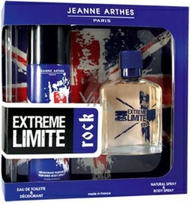 Jeanne Arthes Rocky Man Gift Set 100ml EDT + 200ml Deodorant Spray Men's Fragrance