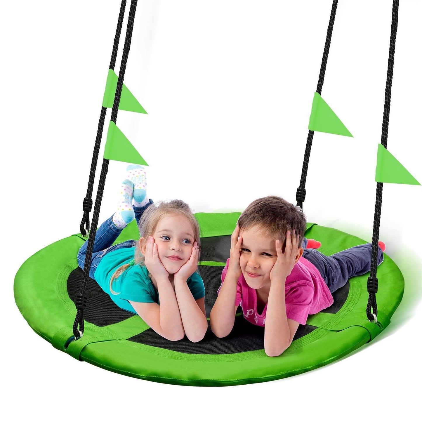 PACEARTH 40-Inch Saucer Tree Swing – 900 lb Capacity, Green